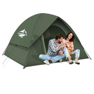 BLUE Tent for Camping 3-4 Person with Rainfly, Camping Tents Waterproof Windproof, Not Crowded for 2 Person Camping Tent, Outdoor Dome Tent Easy Setup, Backpacking Tent for Adventure Backyard