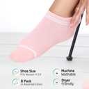 HOT FEET Thin Ankle Socks for Women & Girls Fun & Cute Low Cut No Show Socks, Stocking Stuffers, 6, 8, 18 PK Size 4-10