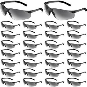 WFEANG Safety Glasses ANSI Z87.1 Certified for Men & Women - Durable Lab Protective Eyewear for Chemistry & Research (30Pcs, Grey)