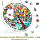 7.4in Acrylic Jigsaw Puzzle Suncatcher- Stained Window Hanging, Home Decor Creative Mom Gifts, Birthday Gifts for Women,Wife, Sisters, Aunt, Besties