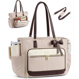 LOVEVOOK Teacher Tote Bag for Women, Work Laptop Tote, Computer Briefcase
