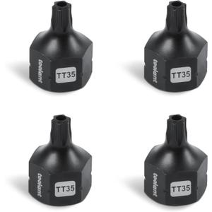 toolant 3/8" drive TT35 impact torx bit socket set 4PCS, Torx Drive, S2 Steel Air Drive Torx Socket set,Impact GradeAnti-Roll Design