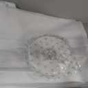 MAGZO Magnetic Screen Door Fit Door Size 32 x 80 Inch, Screen Size 34" x 81" Strong Magnet Door Mesh with Reinforced Hook & Loop for Patio Door, Sliding Door, White