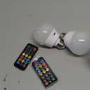 Brightown E26 Rechargeable Light Bulb with Remote and Timer, Battery Backup Bulb for Sconces and Lamps, Magnetic Bulbs for Non-Hardwired Fixture, 3 Color Temperatures + 9 RGB Colors, Dimmable, 2 Pack