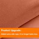 TAIMIT Burnt Orange King Comforter Set - 7 Pieces, Bed in a Bag Bedding Sets with All Season Soft Quilted Warm Fluffy Comforter,Flat Sheet,Fitted Sheet,2 Pillow Shams,2 Pillowcases