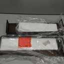 Meangood Floating Shelves Wall Mounted Set of 2, Rustic Wood Wall Storage Shelves for Bedroom,Living Room,Bathroom, Kitchen Rustic Brown