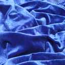 IHOT 2025 Women's Sexy V Neck Long Sheer Sleeve Velvet Faux Wrap Ruched Sheath Bodycon Cocktail Party Dress (Royal Blue, XL)