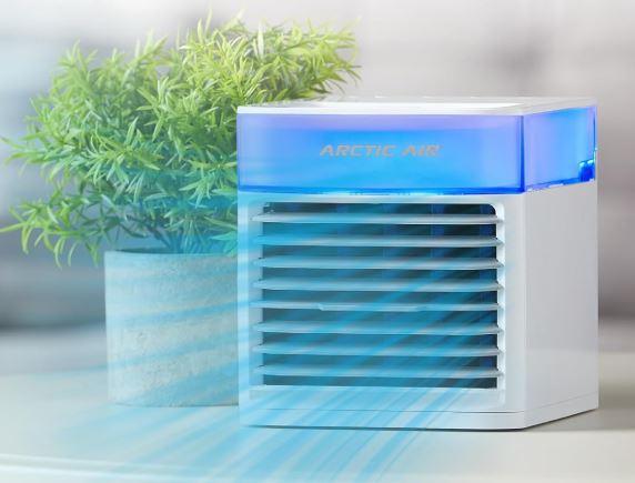 Arctic Air Pure Chill 2.0 Evaporative Air Cooler by Ontel - Powerful, Quiet, Lightweight and Portable Space Cooler with Hydro-Chill Technology For Bedroom, Office, Living Room & More,Blue