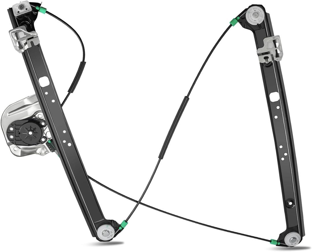 Front Right Passenger Side Power Window Regulator Without Motor Compatible with BMW X5 E53 Sport Utility 2000 2001 2002 2003 2004 2005 2006, 740-489