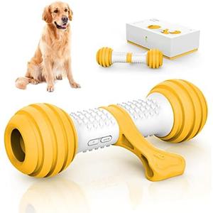 Pet Supplies : PETGEEK Interactive Dog Toys, Automatic Toys for Dogs to Keep Them Busy, Electronic Dog Bones with Safe & Durable Material, Equipped with Rechargeable USB (Yellow) : Amazon.com