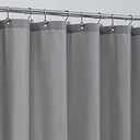 ALYVIA SPRING Waterproof Fabric Shower Curtain Liner - Soft & Light-Weight Cloth Shower Liner with Magnets, Hotel Quality & Machine Washable - Standard Size 72x72, Gray