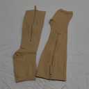 Ailaka Medical Compression Socks with Zipper, Knee High 15-20 mmHg Compression Socks for Women Men, Open Toe Support Socks for Varicose Veins, Edema, Recovery, Pregnant, Nurse (Medium (1 Pair), Beige)