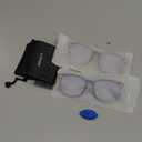 livho High Tech Blue Light Glasses - Advanced Blue Light Blocking Computer Glasses - Screen Fatigue & UV Protection (*B9 Wine Red + Dark Purple)