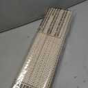 LazBlinds No Drill Bamboo Roman Shades, 29" W x 64" H, Star-Off White