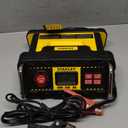 Stanley BC50BS Fully Automatic 15 Amp 12V Bench Battery Charger/Maintainer with 50A Engine Start, Alternator Check, Cable Clamps