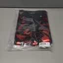 Hi-Tie Christmas Vest for Men Snowflake/Christmas Tree/Reindeer Festive Dress Waistcoat Necktie Pocket Square Cufflinks Set (Black, L)