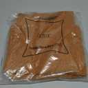 Pack of 2 Faux Leather Boucle Throw Pillow Covers 18"x18" Golden Brown Chic Accents Textured Square Decorative Pillow Cases for Living Room Couch Bed Farmhouse Boho Home Decor