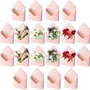 Geyee 20 Pcs Mother's Day Florist Bouquet Envelope Boxes Pink Flower Bouquet Packaging Gift Paper Wrapping Flower Bags for Arrangements Mother's Day Wedding Party Birthday, 9.3 x 3 x 13.8''