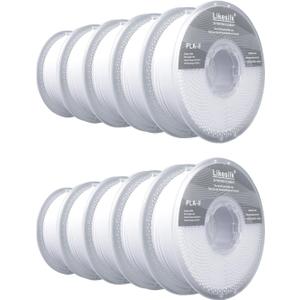 3D Printer Filament PLA F, Neatly & Strong 1.75mm Filament for 3D Printing, Accuracy +/- 0.02mm PLA F White 1 * 10 KG Spool(22lbs)