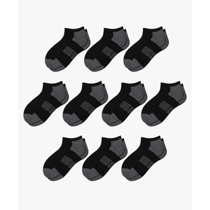 Comfoex 10 Pairs Boys Socks Low Cut Ankle Socks For Kids 8-10 4-6 6-8 Years Old Short Athletic Socks With Cushioned Sole