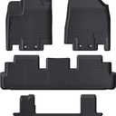 All Weather Floor Mats Fit for Pathfinder 7 Seat 2026 2025-2022 TPE Rubber Liners Set Pathfinder Accessories All Season Guard Odorless Anti-Slip Floor Mats 3 Row
