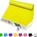 JinRuiKJ Poly Mailers 9x12 Inch 100 Pcs, Strong Adhesive Shipping Bags for Clothing, Durable Thick Mailing Envelopes with Self Seal, Packaging Bags for Small Business - Yellow
