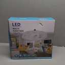 Ceiling Fans with Lights,Socket Fan Light with Remote Control,Dimmable Brightness 3000K-6500K Memory,3 Fan Speeds,2200 Lumens LED Quiet Ceiling Fans Perfect for Small Spaces, Bedrooms, Home Offices