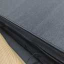 Outdoor Chair Cushions, Water-Resistant & Fade-Resistant, Patio Furniture Seat Replacement Chair Pads with Ties Zipper, Removable Cover, Non-Slip Bottom, Set of 6, 18.5 x 16 Inch, Navy Blue, 18.5" x 16" 6 Pack