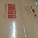 LOAAO 48X30 Inch Brushed Nickel Bathroom Mirror, Rounded Rectangle Silver Metal Frame Mirror, Brushed Nickel, Anti-Rust, Shatter Proof, Hangs Horizontally or Vertically