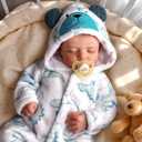 BABESIDE Reborn Baby Dolls Boy, 20 Inch Lifelike Newborn Real Life Poseable Realistic Doll for Boy Soft Vinyl and Cloth Body Baby Dolls with Clothes and Toy Gift for Kids Age 3+