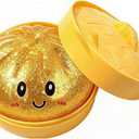 Glitter Dumpling, Glitter Dumplings with Box, Dumplings Sensory Squeeze Toy for Stress Relief, Colorful Dumpling Fidget Sensory Toy, Soft Squeeze Decompression Dough for Anxiety Relief Fidget (N#)