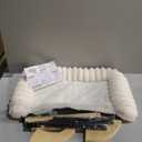 Cloud-Soft Cat Window Sill Perch with Zipper Designed Cushioned Bed, Supportive Cat Window Seat with Premium Solid Wood & Sturdy Metal Frame, Pet Hammock Bed for Large Cats (Large, 24.4''x15'', White)