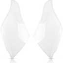 AUTOKAY 20871473, 20916371 Left+Right Side Headlight Headlamp Clear Lens Cover Fits for Cadillac SRX 2010-2015