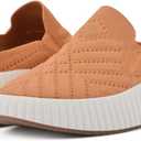 WHITE MOUNTAIN Women's Shoes Dystant Platform Sneaker (6.5, Apricot/Fabric)