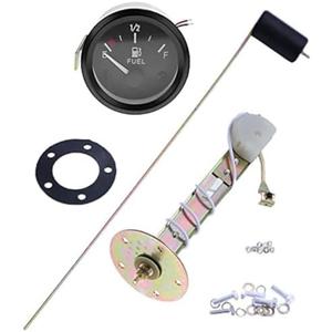 2" 52mm Fuel Level Gauge Universal Car SUV w/Fuel Sensor E-1/2-F Pointer Meter 12V