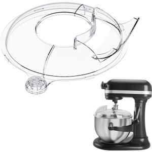 Pouring Shield for KitchenAid Stand Mixers Bowl Lift 6-7 QT Stainless Steel (Only),Safety Pouring Shield,Splatter Guard for Kitchen aid Mixer Bowl,Kitchen aid Accessories and Attachments