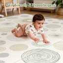 Extra Large Baby Play Mat - Reversible Baby Floor Mat 79x71, Foldable Baby Foam Playmat for Floor, Non-Slip & Thick Baby Play Mat for Floor, Crawling Mat Perfect for Babies, Infants and Toddlers