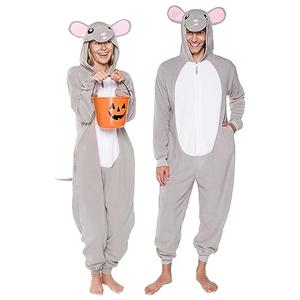 Funziez! Slim Fit Adult Onesie - Animal Halloween Costume - Plush Unisex One Piece Cosplay Suit for Women and Men Medium