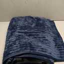 HAOMAIJIA Faux Fur Recliner Chair Covers Non-Slip Waterproof Recliner Covers That Stay in Place Warm Thick Lazy Boy Recliner Cover for Dogs Furniture Protector Pet Friendly (Navy Blue, 28'')