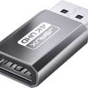 JSAUX 4K DisplayPort to HDMI Adapter, DP PC to HDMI Monitor Converter Video UHD 2K@120Hz,4K@30 DP to HDTV Male to Female Uni-Directional Adapter Compatible with Dell, Lenovo, HP,GPU, AMD -Grey (1Pack)