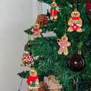3 x 12 Pcs Gingerbread Man Ornament Gingerbread Men Ornaments of Various Shapes for Christmas Tree Gingerbread Christmas Decorations