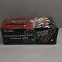 10PK Flashing Christmas Candy Cane Lollipop Lights for Pathway Outdoor, Christmas Decorations Outdoor, 8 Modes 130 LED Waterproof Xmas Stake Light for Garden Yard (Multi-Color),Demage