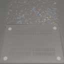 QJUZO Compatible with MacBook Air 13 inch Case 2025 2024 2023 2022 M4 M3 M2 (Model A3240 A3113 A2681) Sturdy Laptop Hard Shell for MacBook Air 13.6" + Keyboard & Screen Cover, Glitter Pearly-Luster