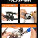 New UpgradedEventronic Watch Repair Kit Professional 154PCS, Watch Link Removal Kit, Watch Battery Replacement Tool Kit & Strap Adjustment, Watch Tool Kit, Watch Band Pin Tool with Carrying Case