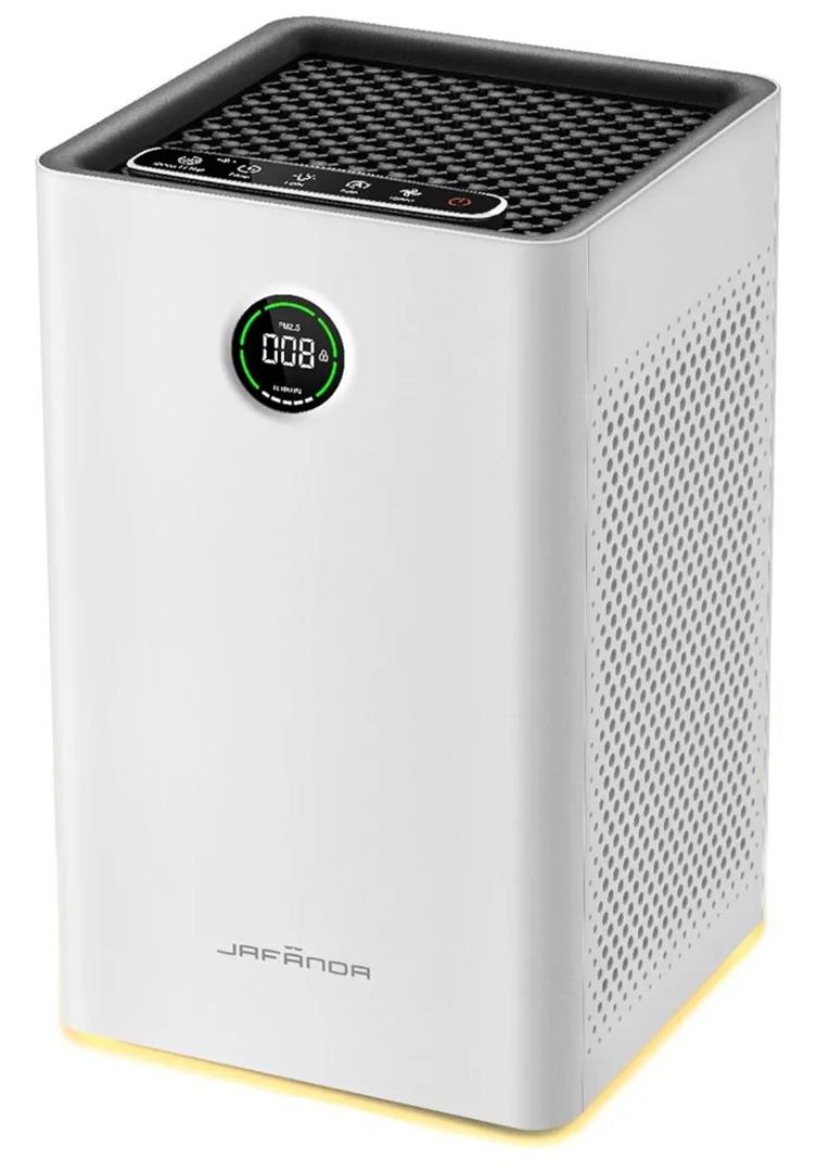 Jafända Air Purifiers for Home Large Room Up To 1190ft², True HEPA 13 Filter, Activated Carbon Remove 99.97% Dust Smoke Odor Pollen Pets Hair Dander Allergies, Quiet Sleep Mode 23dB, Night Light