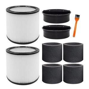 Filter Replacement 90304, 90585 Foam Sleeve Fit for shopvac 90304, 90350, 90333, 90585, 903-04-00, 9030400, 5 Gallon Up Wet Dry Vacuum Cleaners, 9 Pack Only 1
