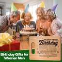 4 x Birthday Gifts for Women Men,Best Friend Birthday Gifts for Her Him,Year Old Birthday Gifts for Women Friendship,Birthday Gift Ideas for Dad Mom Sister Girls,Happy Birthday Decorations Cutting Board