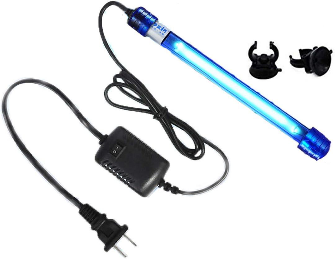 13W Aquarium Algae-Boom Clean Light for Fish Tank Water Clean Green Clear Waterproof Clean Lamp for Pond Fish Tank Sump Swim Pool (13w 13inch)