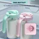 Borosilicate Glass Formula Mixing Pitcher 32oz True Mixing Capacity, Time Dial for Freshness Tracking, Dishwasher-Safe, BPA-Free Lid, Perfect for Breastmilk Pitcher Method & Multi-Baby Feeding