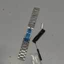 BINLUN Thick Stainless Steel Watch Band Metal Heavy Polished Matte Brushed Finish Watch Strap Replacement for Men Women 16mm/18mm/20mm/21mm/22mm/23mm/24mm/26mm(Brushed Finish Silver,26mm)